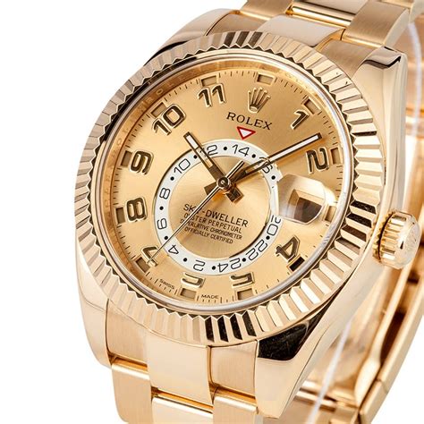 rolex sky dweller yellow gold retail price|Rolex skydweller price.